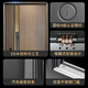 Fuderson Security Door Entry Door Household Grade A 5D Imitation Wood Grain Fully Water-Based Foaming Soundproof Safety Door Door Smart Lock Single Open Door Mother and Child Door Upgraded G61 3D High Definition Cat Eye Visible Face Recognition Unlock Single Door Height 2250/Width 1050 Outward Open/Package Measurement/Package Installation