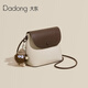 Dadong Bag Women's 2025 Spring and Summer Retro Shoulder Bag Versatile Crossbody Bag Commuter Mobile Bag Fashion Bucket Bag White