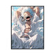 Noxuan five-level Luffy One Piece graffiti filled digital oil painting DIY hand-painted acrylic oil painting color painting fill color painting nx9898 50*70cm tight solid wood inner frame + outer frame default