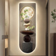 Clock drawing stone to operate the entrance clock drawing living room high-level wall light corridor corridor luminous electronic wall clock 2025 new model DQ6190 [luminous electronic clock model] 47-inch 40*120cm lightless digital display screen plug-in