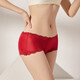 Sous-vêtements en soie moyen Sihuang Mid-Waist pour femmes 100% Mulberry Silk tricot Sexy Lace Boxer Shorts minces Wine Red 3883+ noir noir 3884 m Single Taille