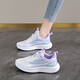 Hongxing Pinke Women's Shoes, Sports Shoes for Women 2025 Nuevos zapatos de malla transpirable de verano, zapatos de malla de choque suave y liviano que absorbe zapatillas de malla, zapatos casuales para mujeres, púrpura 38