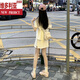 El estilo de Victoria es un traje de deportes casual blancos de estilo blanco súper caliente y hermoso para mujeres en mangas cortas que reducen la edad de verano, faldas cortas y un juego de dos piezas de mangas cortas blanquecinas + faldas cortas + Shawl S 100Jin [Jin equivale a 0.5 kg]