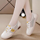 Woodpecker White Shoes for Women 2025 Summer NUEVA MEHA ANTERENTE DESAUPABLE DE UNA PIES SOLO SOLO SOLO CAVILLO CORRALES FORMAS BEIGE 35