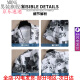 MDNG衬衫男短夏季宽松花寸衫冰丝凉感上衣服潮流痞帅休闲分衬衣男 7027黑色 M 约95~110斤可穿