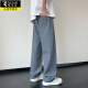 Pantalones de seda de pájaros carpinteros Summer para hombres 2025 Pantalones de ocio de patas rectas delgadas de patas rectas para hombres Pantalones de nivel ancho de nivel ancho y seco