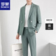 Romon (Romon) Frühlings- und Sommerleichter reifen Stil Einfacher lässiger Anzug Männer locker lockerer koreanischer Stil trendy gutaussehender kleiner Anzuganzug schwarz [Anzug] s