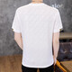 Hailan Home Summer Herren Kurzarm T-Shirt Ice Seide Dünne Trendy Casual Cool T-Shirt 2025 Neue Modemarke Herren Top T869 Black 4xl (ca. 170 ~ 185jin [Jin gleich 0,5 kg) g