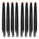 DJI T70 T70P T100 Blade 6223 Voller Satz von Kohlefaser-Propeller-Schutzdroonen-Zubehör Originalmaterial [Schwarzes Kohlefasermodell] Kostenlose Dichtung T100 SORLAGE Full Set (16 Stücke) [Promotion]