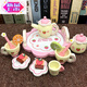 Fanlu (fanlu) Girls Nouvel An d'anniversaire cadeau d'anniversaire gâteau jeunes enfants en bois coupé moins maison cuisine petite princesse jouet the set