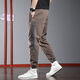 
Playboy (PLAYBOY) summer thin casual pants for men's trendy brand loose tying foot sports pants 2025 new summer workwear Harem pants 9859 black XL size 32-33