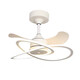 
Pupan Nordic fan light 2025 new silent master bedroom meal 9227 white 60c1