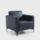 Dio Modern Simple Leather Boss Office Sofa Group Négociation à la réception Président Client Meeting Business Sofa Da1098 Black Xipi-Three Seon