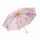 Rotblatt -Regenschirm 55 cm*8k Triple Fold Doppelschicht Gold Ständer Blockierdamen Sun Regenschirm 9226 Rose