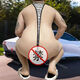 Large size men's sexy underwear fat bear tribe attacking ones-piece thong sexy briefs men's sexy pants men's sexy ones T-style golden color M (90-150Jin [Jin equals 0.5 kg])