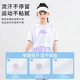 ONEDEW女童速干运动套装夏季儿童羽毛球网球训练服夏装中大童短 9889棉T白色+紫色短裤 150 cm