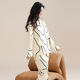 Yalu pajamas for women in spring and autumn pure cotton long sleeve simple casual lapel cardigan autumn pure cotton home clothing set PLD-Y1137 9226 M [recommended 80-100Jin [Jin equals 0.5 kg] wear]
