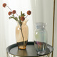 Muding amber glass art vase simple style Nordic high-end decorative water-raised flowers birthday gift