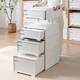 Yonghuan Stream Cabinet Drawer Garderobe Aufbewahrungsbox Aufbewahrungsbox Aufbewahrungsschrank Schubladenschrank Aufbewahrungsschrank 45-3523 Tiefe 45*Breite 35*Hoch 23 cm weißer einpack rein weißer Schublade verdickter Exportmodell