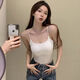 Nouveau automne fille chaude chaude petite gilet à suspension avec poitrine poitrine de tampon intérieur sports de chemise de base sans manches polyvalente [blanc] -3367 unique [adaptée à 75-130jin [Jin est égal à 0,5 kg]]]