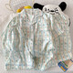 
Fenten three-piece set of cherry bear pajamas for women in summer short-sleeved cute cartoon loose cloud cotton summer home clothing set js-9903#Cherry bear three-piece set-cloud sense XL code 166-172 weight 140Jin [Jin equals 0.5 kg]