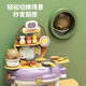 Children's house play kitchen toys boys baby cooking simulation kitchen utensils set girls birthday gifts Bear house play backpack purple kitchen style