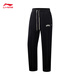 Li Ning Anti-Wu BADFIVE丨Straight-leg velvet warm men's 25 autumn and winter new loose and versatile sweatpants authentic