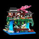 LE High 2025 new tree house building blocks Taohuatan building assembly toys for boys and girls micro-grain gifts medium-sized Tiananmen + acrylic box/3888 grain/