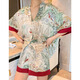 UKUHPKINS Spring and Automne Ice Silk Shek Shorts Shorts pyjamas Femme Femme Female Casual Clothing Set Yfy9905 [Silk Smooth and Cool] M [80-100jin suggéré [Jin est égal à 0,5 kg]]]