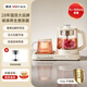 Jinzheng multifunctional fully automatic large-capacity health kettle 1 liter insulated water boiling new office home tea kettle sprayer tea kettle glass constant temperature hot water kettle 316 stainless steel stewing and warming drinks two-in-one with sprayer 1L +0.3L