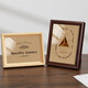 Photo frame empty frame table picture frame mounting 5 inches 6 inches 7 inches 8 inches simple hanging wall decoration wooden frame license frame coffee color 7 inches 13*18cm