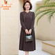 Vestido de primavera de la madera de la madera de la madera dorada, el vestido de novia de la primavera del estilo del estilo y el otoño noble noble, los dos rojos XHB036/1049 5XL recomendado 141-150Jin [Jin iguala 0.5 kg]