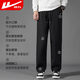 Pull-back casual pants for men, loose sports lace-up printed straight spring and autumn pants for men, trendy brand, versatile and comfortable men's pants