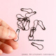 Jack Viney small pin clothes hanging mini invisible lock pin fixed bed sheet buckle gourd paper clip black small paper clip gift extra small pin 1.9cm long, silver about 50 pieces 1