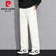 Pantalon droit de Pierre Cardin pour hommes de la marque de mode printemps et d'été pantalon droit en vrac boy kaki sports polyvalents et pantalon décontracté 6628 noir + 6628 gris foncé M [95-115jin [Jin est égal à 0,5 kg]]]