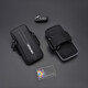 Perfect sports running mobile phone arm bag, thin and thin, three-layer water-repellent fitness arm bag for men and women, thin wrist bag, cool black