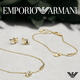 EMPORIO ARMANI Armani Women's Necklace White Deer Same Style Ginkgo Necklace Women's 2025 New Birthday Gift for Girlfriend