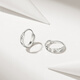 Chao Acer Modern Platinum White Gold Earrings for Women Platinum Earrings Diamond Earrings for Girlfriend Birthday Gift Priced at RMB 160 1.25g One Pair