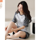 Modal pajamas for women in summer 2025 new short-sleeved suit cotton cartoon sports can be worn on the outside thin home clothes Y9856 M 75-95Jin [Jin equals 0.5 kg]
