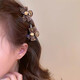 2025 New Rhinestone Bow Small Hairpin Feminine Bangs Clip Side Broken Hairpin Small and Exquisite Small Clip One Black