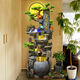 Ihre Sekretärin groß angelegte Landung Rockery Fließende Wasserbrunnen Ornamente eröffnen Geschenk Wohnzimmer Reichtum Feng Shui Wheel Hochbergzirkulation Wasserdekoration 9923 Kleine Trompetenhöhe 108 cm