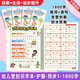 塑封1800字适用洪恩识字1300字卡片册APP配套早教一年级幼儿拼音 有拼音 第1-200字 塑封1本