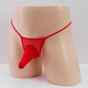 Tian Miaomiao New Men's Masturbation Underwear Props Male Slave Transvestite Sexy Temptation G-string Red Hole-free T-Pants Red Hole No-Take-Off One-size-fits-all