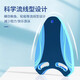 游泳浮板成人学游泳神器背漂打水板初学者辅助工具训练器材游泳板 A型板蓝+湖蓝背漂【加大】