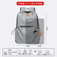 Huili Schoolbag Junior High School High School Boys Gran capacidad Estudiantes universitarios Mochila liviana Mochila casual Bolso de viaje de viaje Gray [Colgante decorativo]