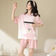 Yalu pajamas for women for summer pure cotton women short-sleeved summer style 2025 new soft skin-friendly home clothing summer DGG-N1478 M [recommended 80-100Jin [Jin equals 0.5 kg] wear]