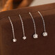 S999 Silver Ruyi Knot Ear Wire Women's Simple Niche Design Long Tassel Braided Earrings New Earrings Silver - 6mm 99 Silver