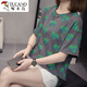 啄木鸟2025夏装加纯棉短袖T恤女遮肚子宽松显瘦休闲百搭上衣女 6629灰色 M 【80-95左右】