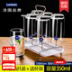 The cat is used for the household glass of French bow and arrow heat-resistant transparent water cup brewing tea cup drinking water cup entertaining green tea cup milk cup LB short 6 pack 200ml-13791