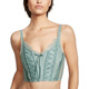 Victoria's Secret Color sólido de encaje de encaje de encaje decorativo sage verde salvia verde l